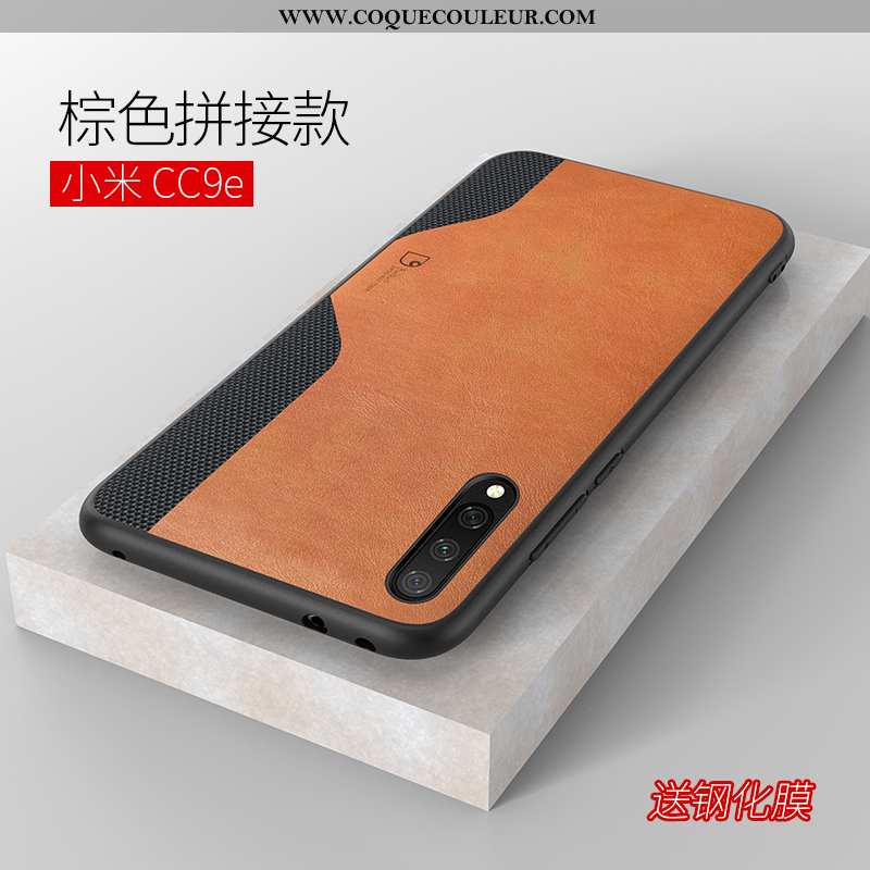 Coque Xiaomi Mi A3 Protection Légère, Housse Xiaomi Mi A3 Délavé En Daim Étui Marron