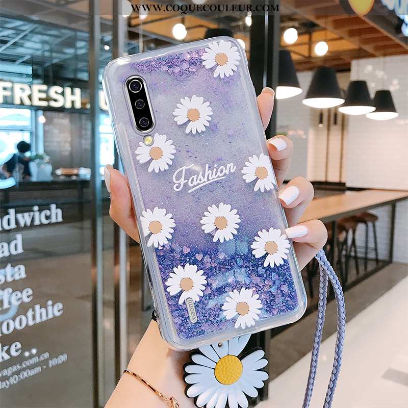 Coque Xiaomi Mi A3 Créatif Petit Ornements Suspendus, Housse Xiaomi Mi A3 Tendance Personnalité Rose