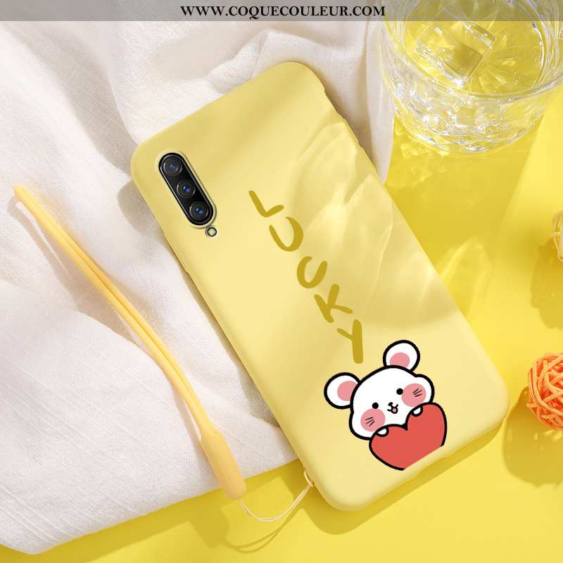 Coque Xiaomi Mi A3 Ultra Mode Rat, Housse Xiaomi Mi A3 Tendance Jaune