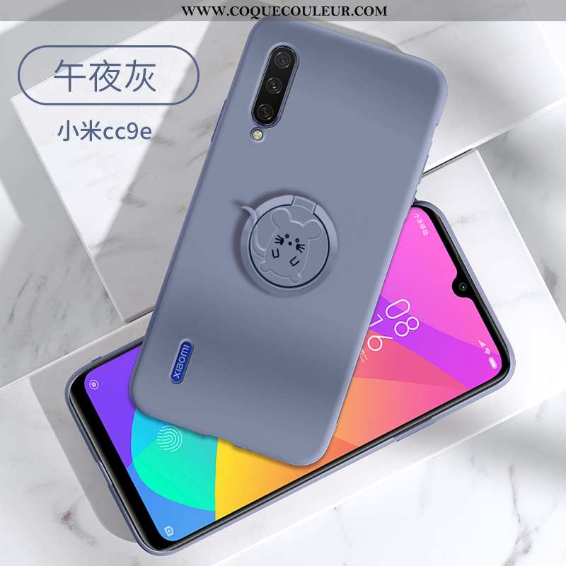 Coque Xiaomi Mi A3 Tendance Support, Housse Xiaomi Mi A3 Fluide Doux Petit Violet