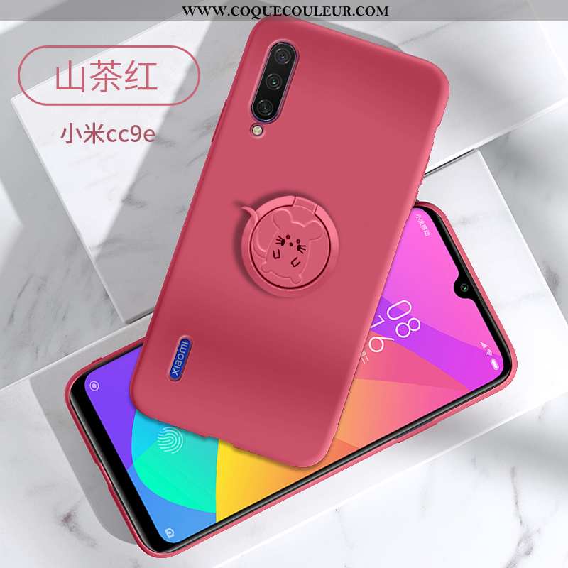 Coque Xiaomi Mi A3 Tendance Support, Housse Xiaomi Mi A3 Fluide Doux Petit Violet