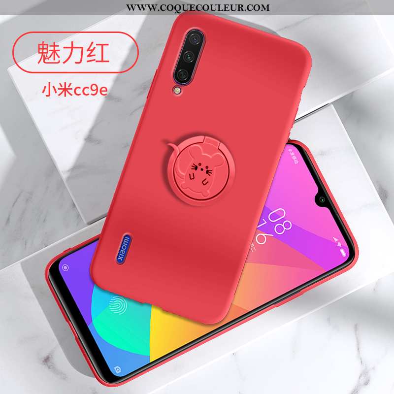 Coque Xiaomi Mi A3 Tendance Support, Housse Xiaomi Mi A3 Fluide Doux Petit Violet