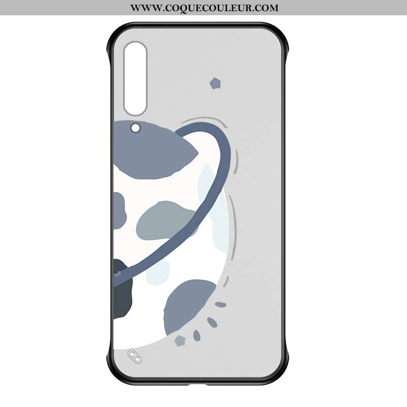 Coque Xiaomi Mi A3 Protection Dessin Animé Incassable, Housse Xiaomi Mi A3 Transparent Créatif Noir