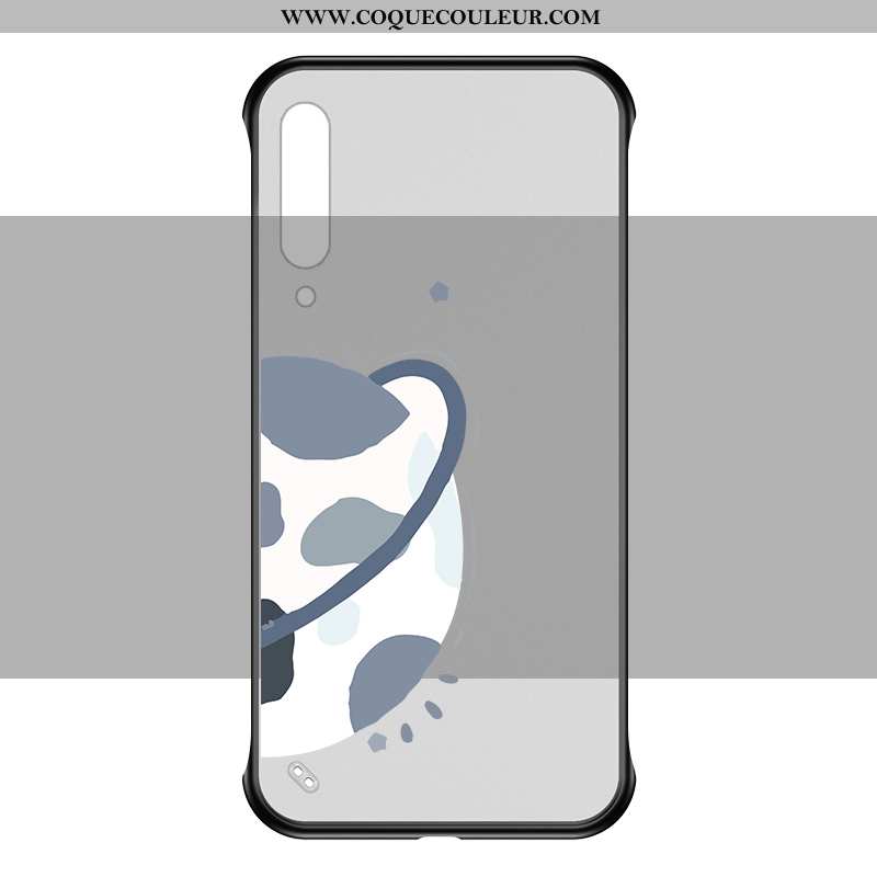 Coque Xiaomi Mi A3 Protection Dessin Animé Incassable, Housse Xiaomi Mi A3 Transparent Créatif Noir