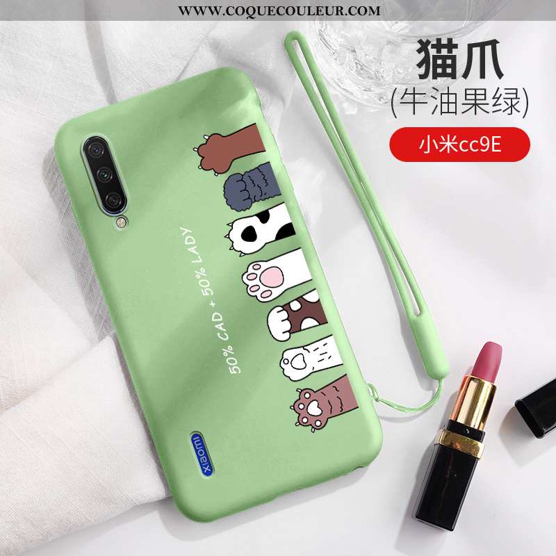 Coque Xiaomi Mi A3 Dessin Animé Silicone, Housse Xiaomi Mi A3 Charmant Légère Bleu