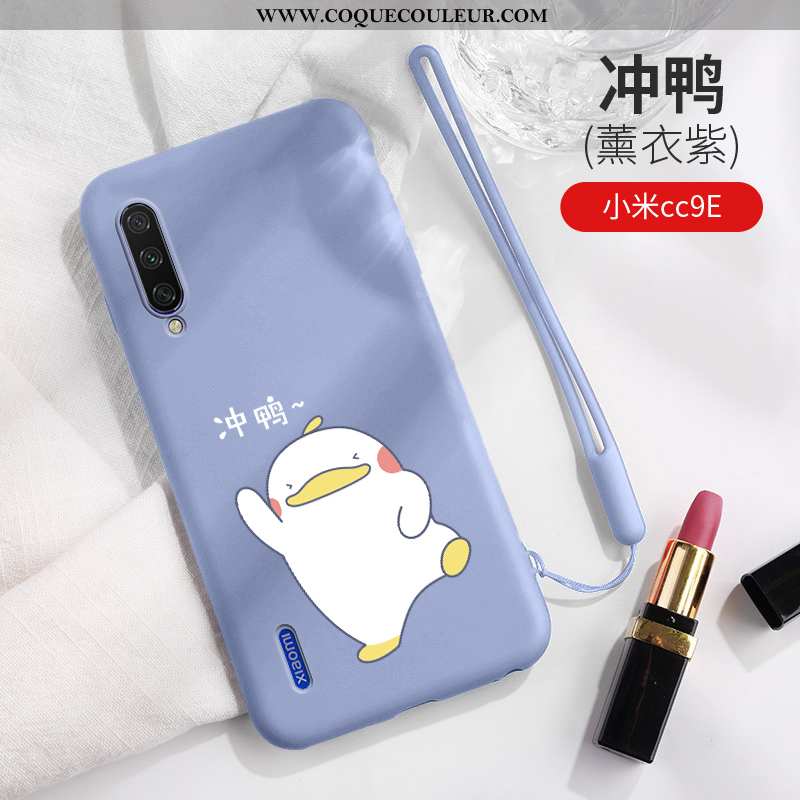 Coque Xiaomi Mi A3 Dessin Animé Silicone, Housse Xiaomi Mi A3 Charmant Légère Bleu