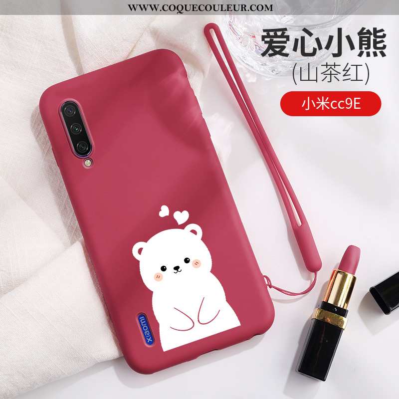 Coque Xiaomi Mi A3 Dessin Animé Silicone, Housse Xiaomi Mi A3 Charmant Légère Bleu