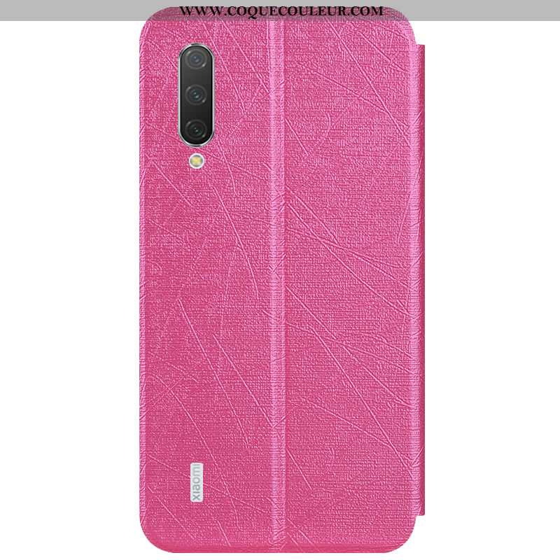 Étui Xiaomi Mi A3 Cuir Housse Téléphone Portable, Coque Xiaomi Mi A3 Fluide Doux Bleu