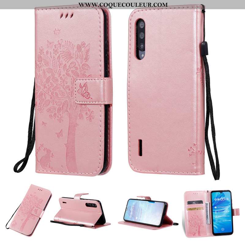 Coque Xiaomi Mi A3 Silicone Étui Fluide Doux, Housse Xiaomi Mi A3 Protection Téléphone Portable Rose