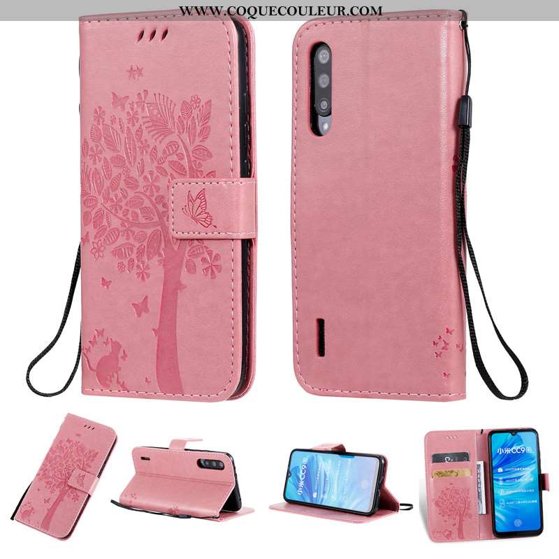 Coque Xiaomi Mi A3 Silicone Étui Fluide Doux, Housse Xiaomi Mi A3 Protection Téléphone Portable Rose