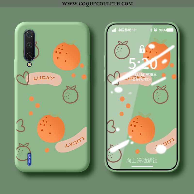 Coque Xiaomi Mi A3 Créatif Protection Tout Compris, Housse Xiaomi Mi A3 Charmant Personnalité Bleu