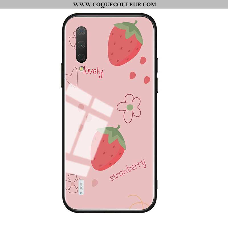 Étui Xiaomi Mi A3 Silicone Rose Frais, Coque Xiaomi Mi A3 Protection Incassable