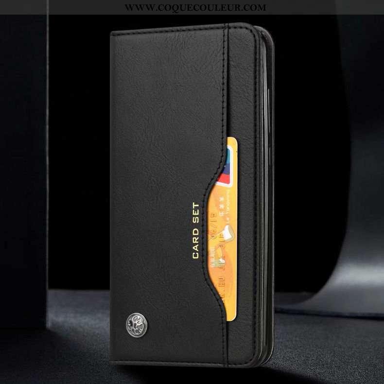 Étui Xiaomi Mi A3 Cuir Véritable Téléphone Portable Business, Coque Xiaomi Mi A3 Cuir Marron