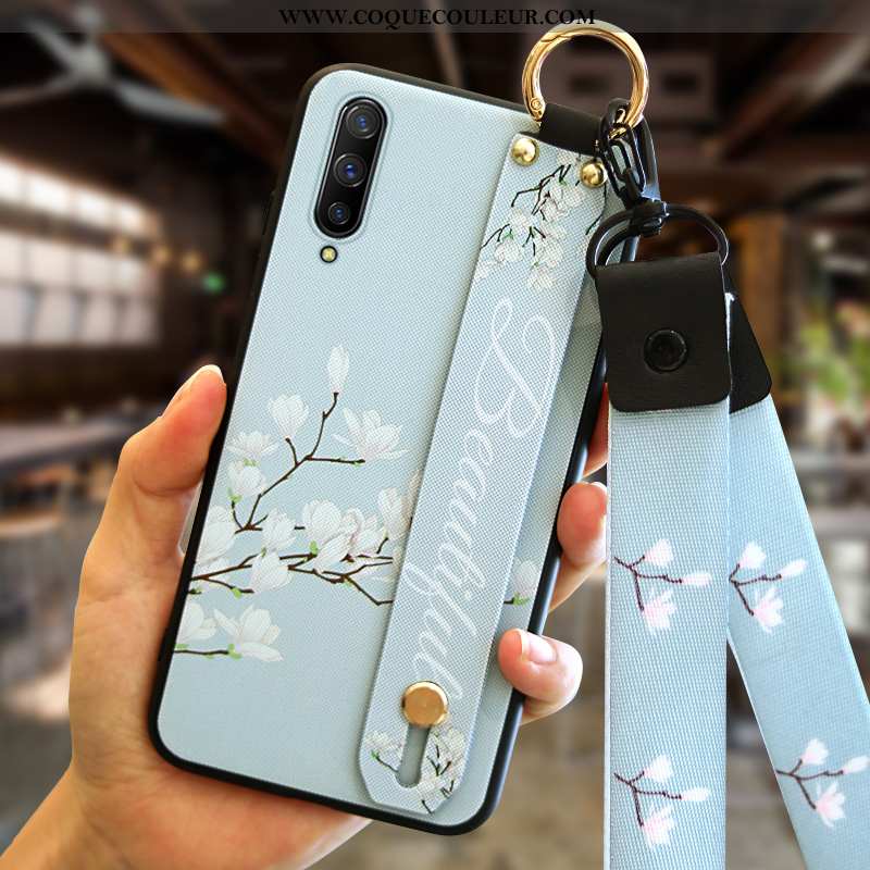 Étui Xiaomi Mi A3 Créatif Bleu Fluide Doux, Coque Xiaomi Mi A3 Tendance Petit