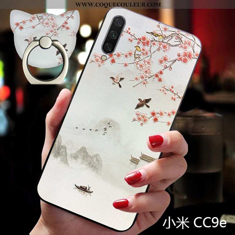 Étui Xiaomi Mi A3 Protection Vent Fluide Doux, Coque Xiaomi Mi A3 Délavé En Daim Incassable Rose