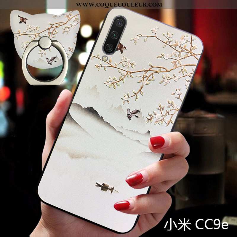 Étui Xiaomi Mi A3 Protection Vent Fluide Doux, Coque Xiaomi Mi A3 Délavé En Daim Incassable Rose