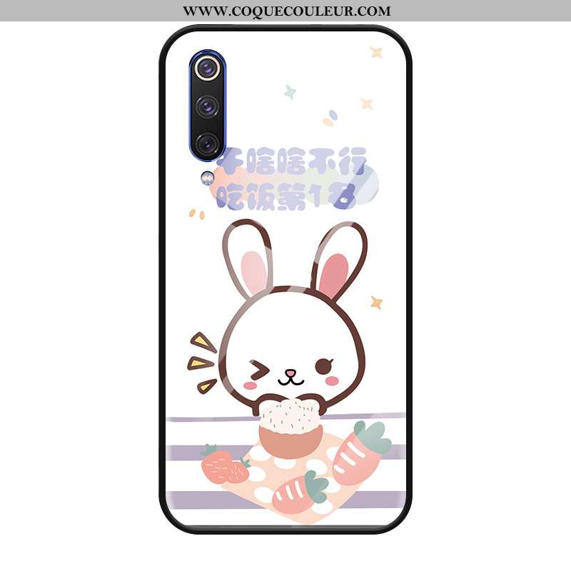 Coque Xiaomi Mi A3 Silicone Petit, Housse Xiaomi Mi A3 Protection Verre Blanche