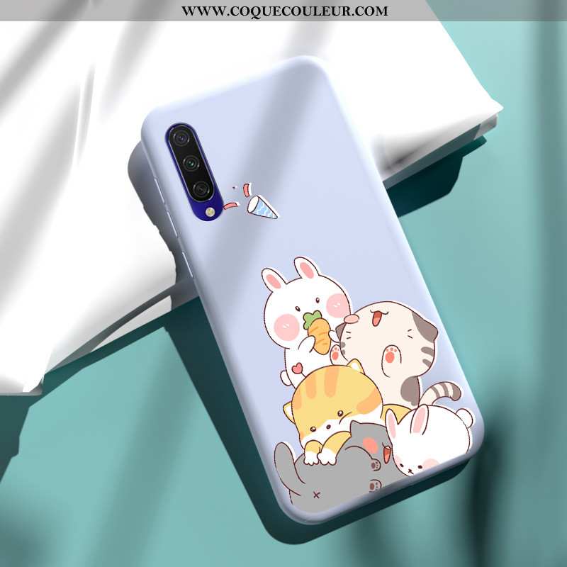 Étui Xiaomi Mi A3 Légère Téléphone Portable Silicone, Coque Xiaomi Mi A3 Fluide Doux Protection Rose