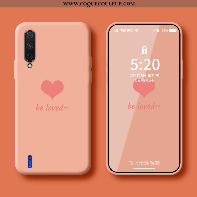 Coque Xiaomi Mi A3 Protection Net Rouge Téléphone Portable, Housse Xiaomi Mi A3 Tendance Nouveau Ver