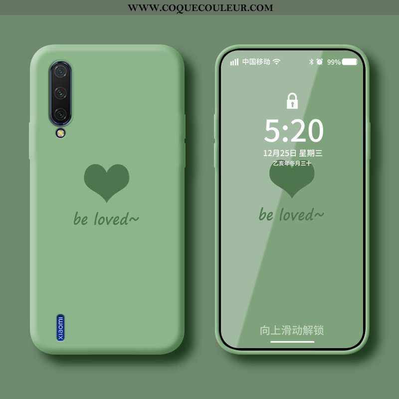 Coque Xiaomi Mi A3 Protection Net Rouge Téléphone Portable, Housse Xiaomi Mi A3 Tendance Nouveau Ver