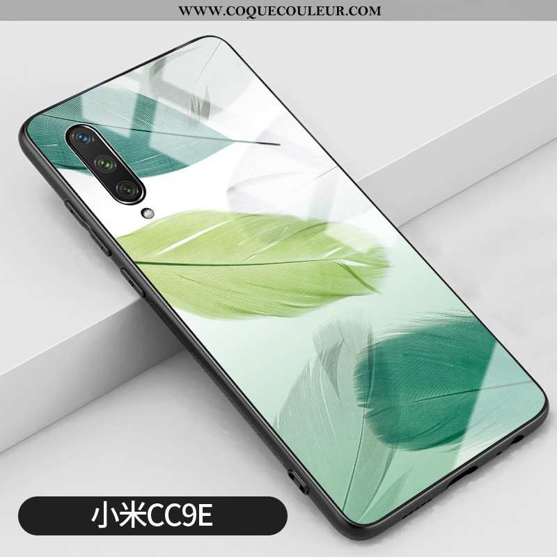 Étui Xiaomi Mi A3 Tendance Petit Simple, Coque Xiaomi Mi A3 Téléphone Portable Personnalisé Verte