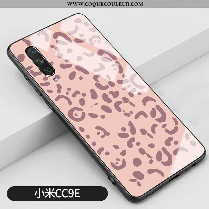 Étui Xiaomi Mi A3 Silicone Rose Léopard, Coque Xiaomi Mi A3 Verre