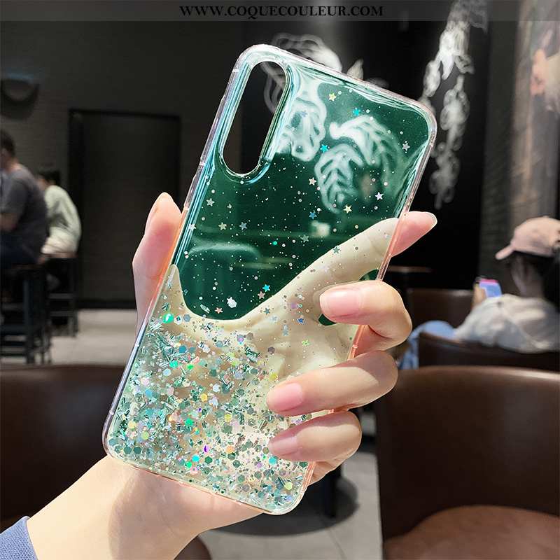 Coque Xiaomi Mi A3 Tendance Personnalité Quicksand, Housse Xiaomi Mi A3 Silicone Protection Blanche