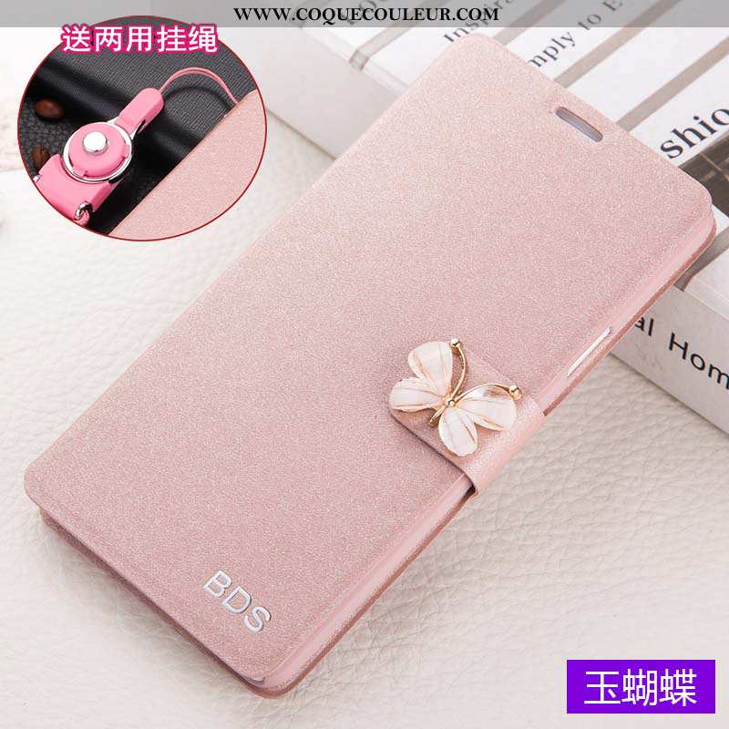 Coque Xiaomi Mi Max 3 Cuir Housse Étui, Xiaomi Mi Max 3 Protection Incassable Rose