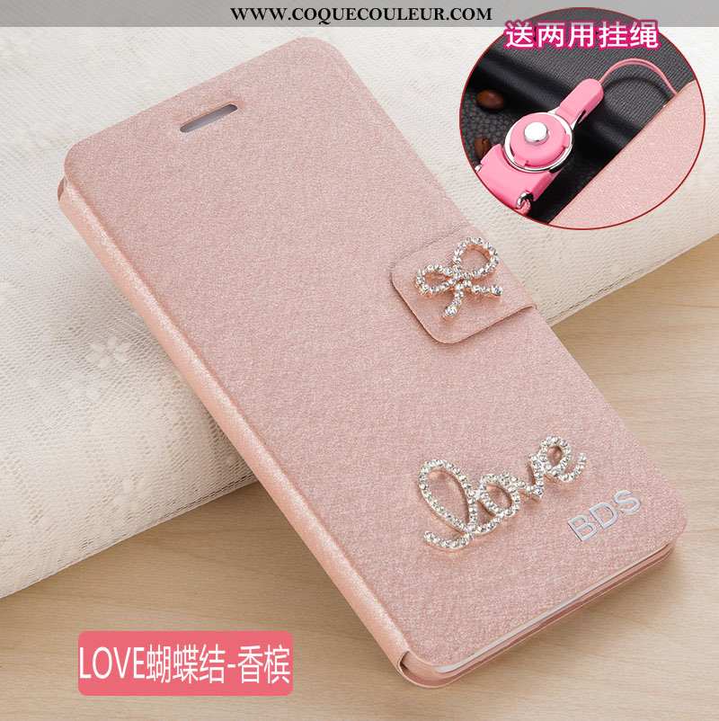 Coque Xiaomi Mi Max 3 Cuir Housse Étui, Xiaomi Mi Max 3 Protection Incassable Rose