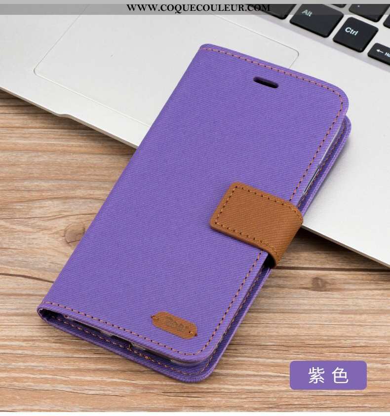 Étui Xiaomi Mi Max 3 Cuir Carte Incassable, Coque Xiaomi Mi Max 3 Luxe Grand Bleu