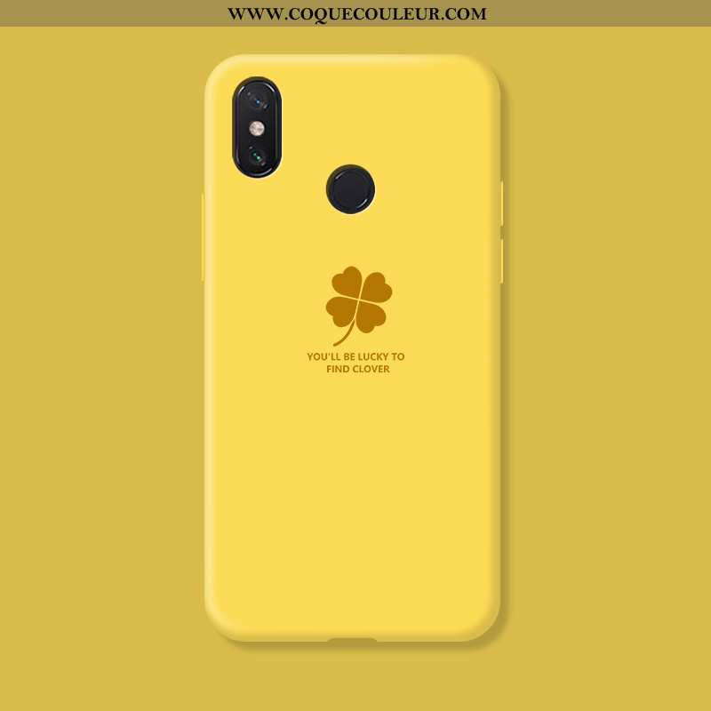 Étui Xiaomi Mi Max 3 Créatif Personnalité Jaune, Coque Xiaomi Mi Max 3 Silicone Jaune