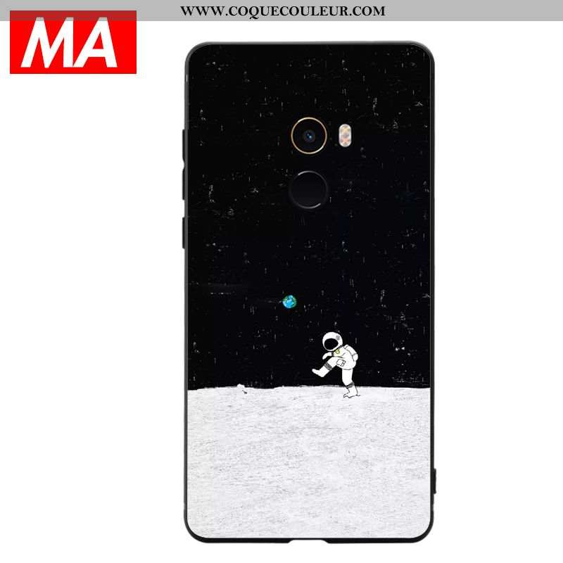 Étui Xiaomi Mi Max 3 Silicone Clair Coque, Coque Xiaomi Mi Max 3 Créatif Vent Noir