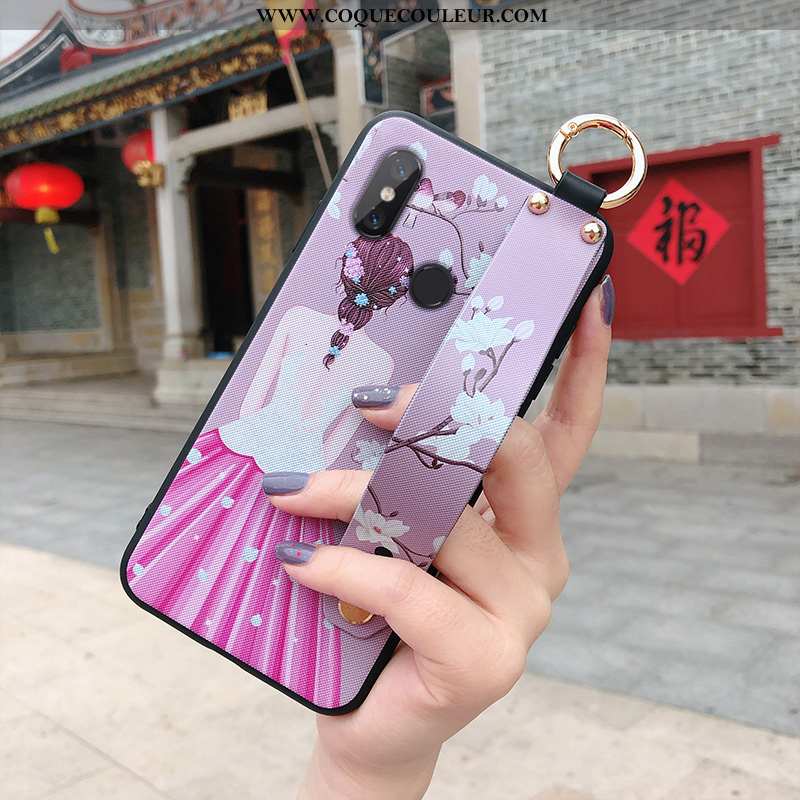 Étui Xiaomi Mi Max 3 Tendance Simple, Coque Xiaomi Mi Max 3 Mode Petit Violet