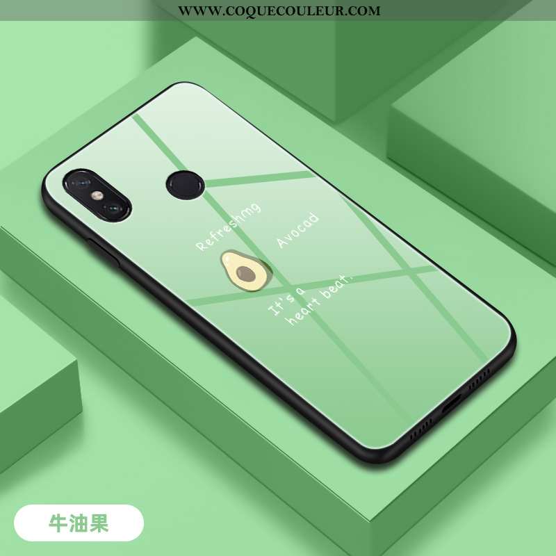 Housse Xiaomi Mi Max 3 Verre Incassable Téléphone Portable, Étui Xiaomi Mi Max 3 Tendance Frais Vert