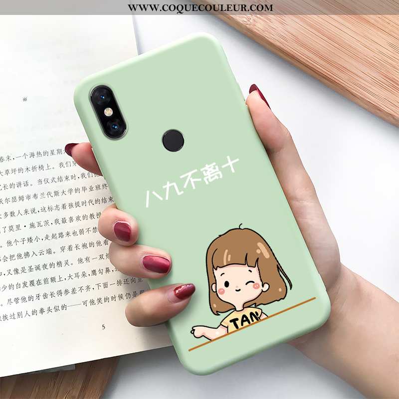 Coque Xiaomi Mi Max 3 Créatif Tendance Tout Compris, Housse Xiaomi Mi Max 3 Dessin Animé Vert Verte