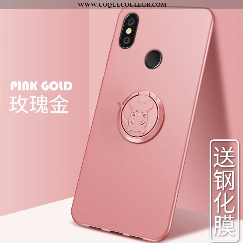 Coque Xiaomi Mi Max 3 Silicone Tout Compris Personnalité, Housse Xiaomi Mi Max 3 Protection Rouge