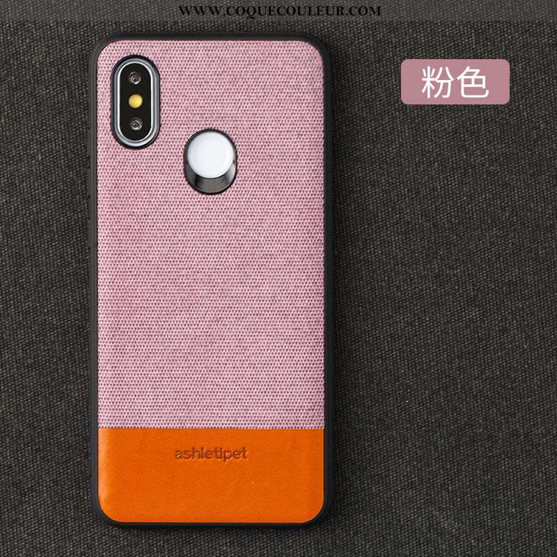 Étui Xiaomi Mi Max 3 Protection Téléphone Portable Petit, Coque Xiaomi Mi Max 3 Cuir Rouge