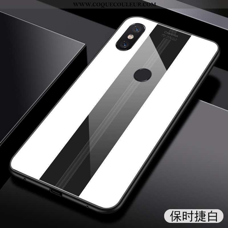 Coque Xiaomi Mi Max 3 Légère Personnalité Net Rouge, Housse Xiaomi Mi Max 3 Fluide Doux Vent Noir