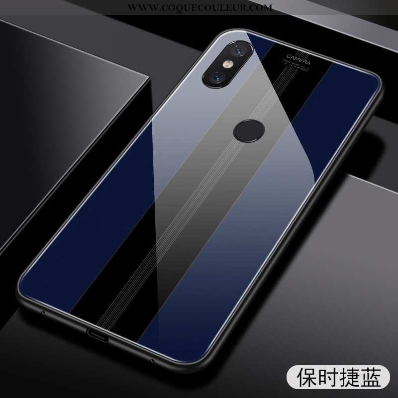 Coque Xiaomi Mi Max 3 Légère Personnalité Net Rouge, Housse Xiaomi Mi Max 3 Fluide Doux Vent Noir