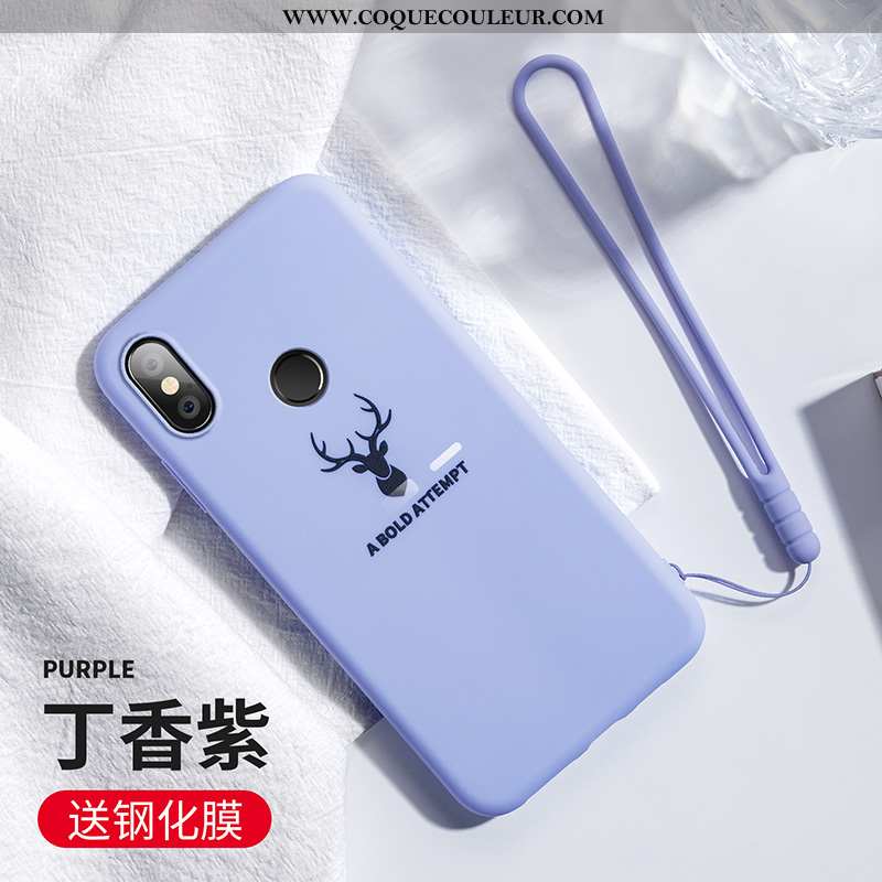 Coque Xiaomi Mi Max 3 Tendance Personnalité Rose, Housse Xiaomi Mi Max 3 Légère Étui Violet