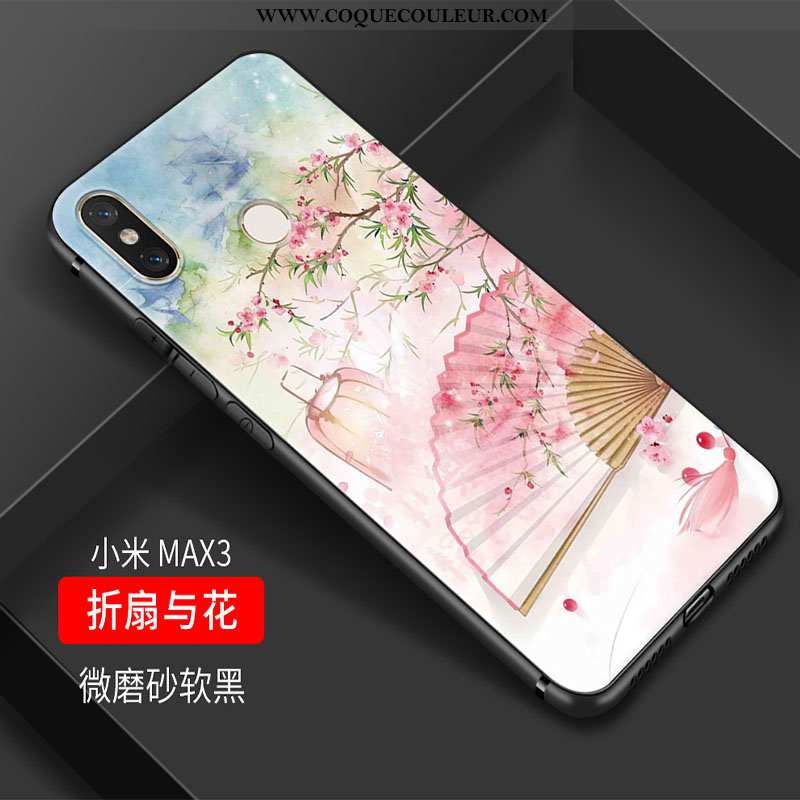 Étui Xiaomi Mi Max 3 Fluide Doux Coque Art, Xiaomi Mi Max 3 Silicone Frais Rose