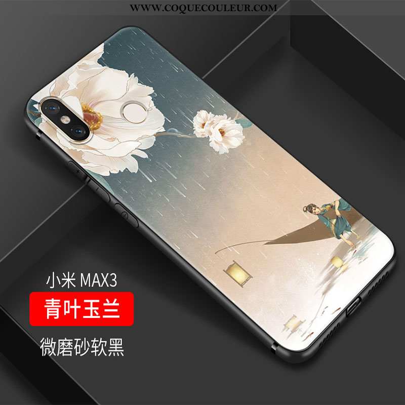 Étui Xiaomi Mi Max 3 Fluide Doux Coque Art, Xiaomi Mi Max 3 Silicone Frais Rose
