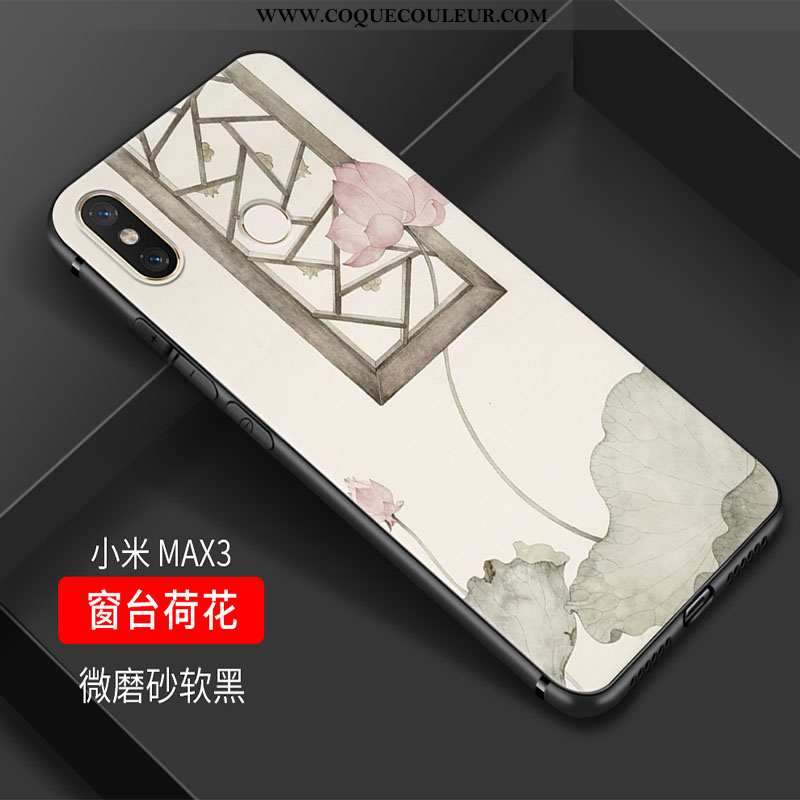 Étui Xiaomi Mi Max 3 Fluide Doux Coque Art, Xiaomi Mi Max 3 Silicone Frais Rose