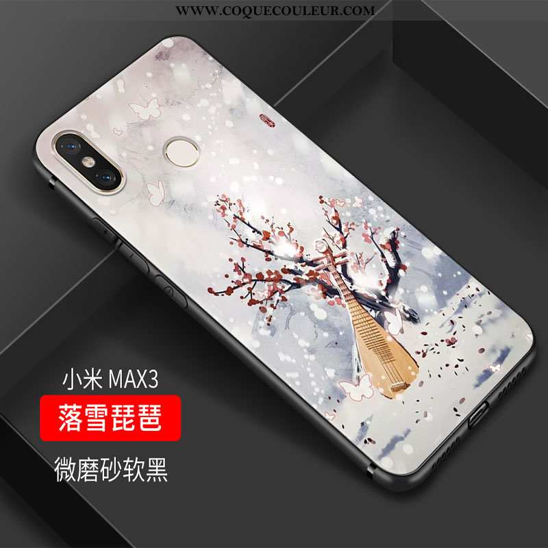 Étui Xiaomi Mi Max 3 Fluide Doux Coque Art, Xiaomi Mi Max 3 Silicone Frais Rose