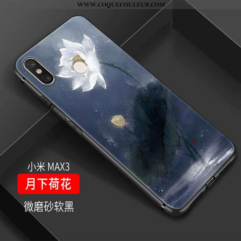 Étui Xiaomi Mi Max 3 Fluide Doux Coque Art, Xiaomi Mi Max 3 Silicone Frais Rose