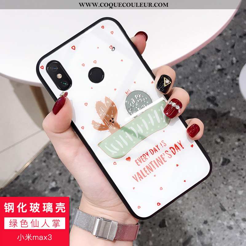 Housse Xiaomi Mi Max 3 Silicone Coque Rose, Étui Xiaomi Mi Max 3 Protection Petit Rose