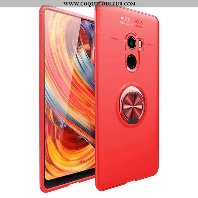 Étui Xiaomi Mi Mix 2 Silicone Noir Support, Coque Xiaomi Mi Mix 2 Fluide Doux