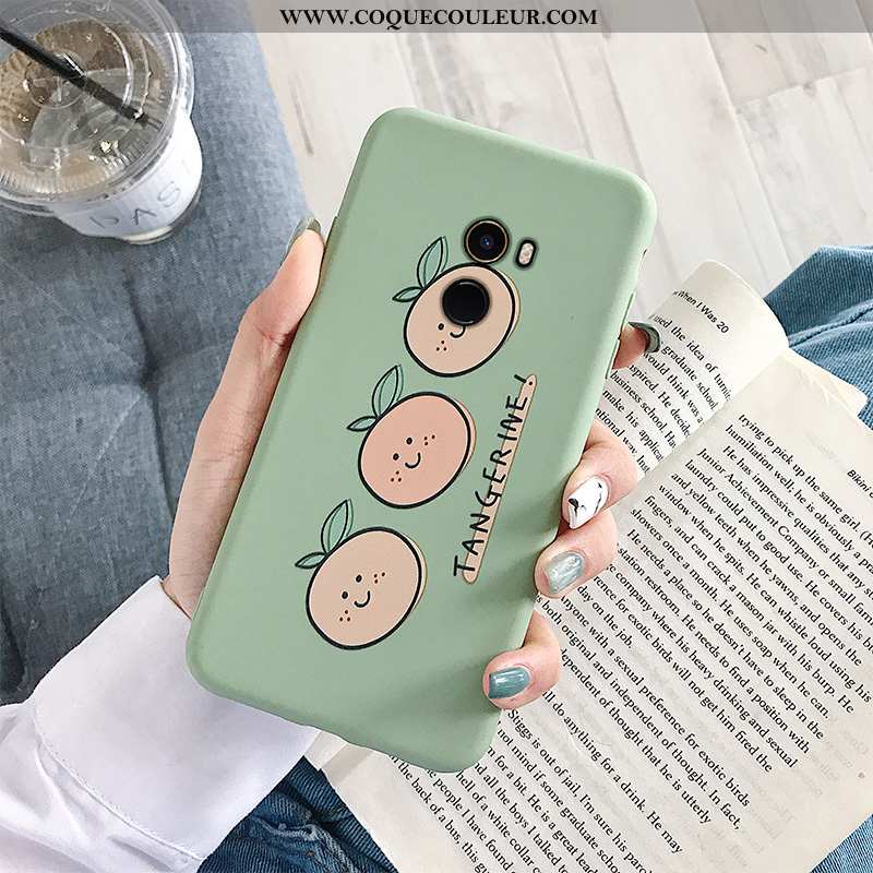 Étui Xiaomi Mi Mix 2 Fluide Doux Amoureux Tout Compris, Coque Xiaomi Mi Mix 2 Silicone Verte