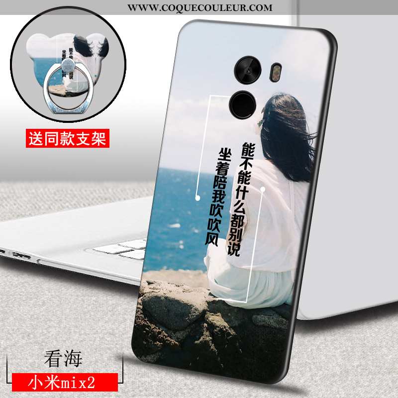 Coque Xiaomi Mi Mix 2 Légère Téléphone Portable Silicone, Housse Xiaomi Mi Mix 2 Fluide Doux Tout Co