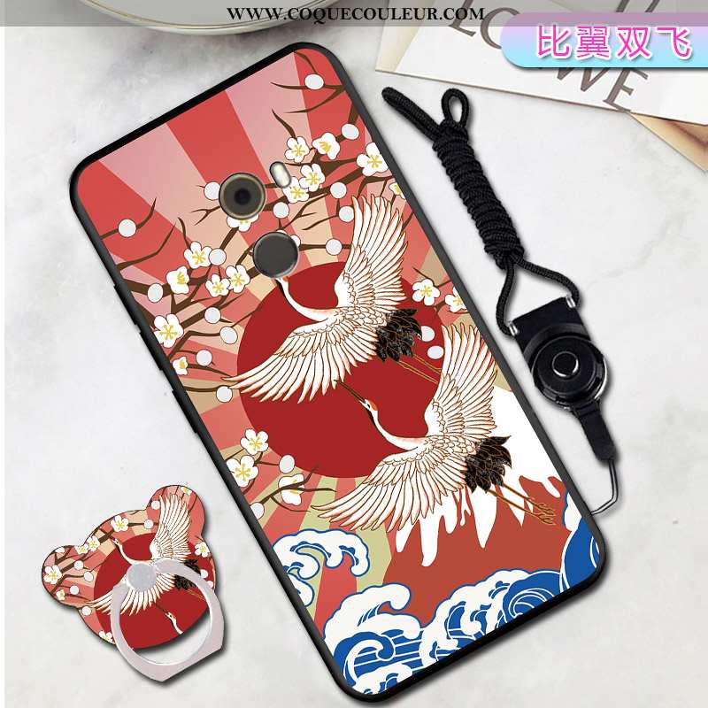 Coque Xiaomi Mi Mix 2 Créatif Net Rouge Petit, Housse Xiaomi Mi Mix 2 Dessin Animé Personnalité Bleu